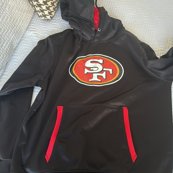 San Francisco 49ers Vintage 80s Starter Reversible Satin Bomber Jacket - Picture 5 of 5
